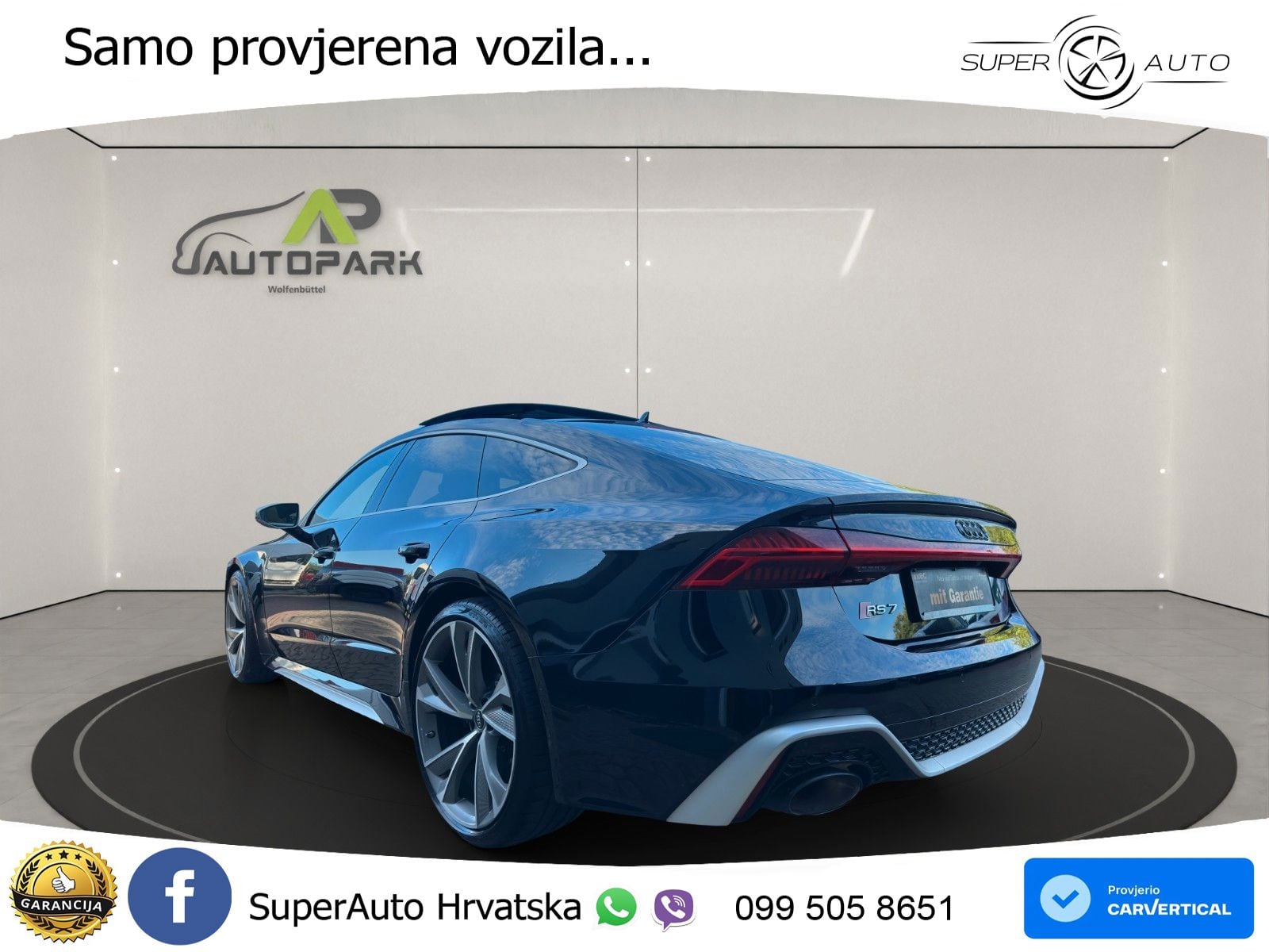 Audi RS7 4.0 TFSI V8 (600 KS) quattro tiptronic LED+GR SJED+ACC