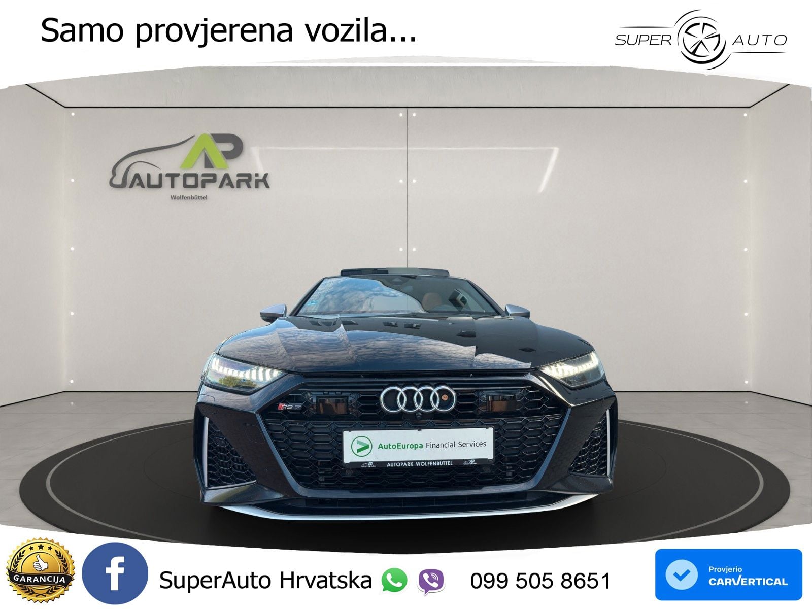 Audi RS7 4.0 TFSI V8 (600 KS) quattro tiptronic LED+GR SJED+ACC