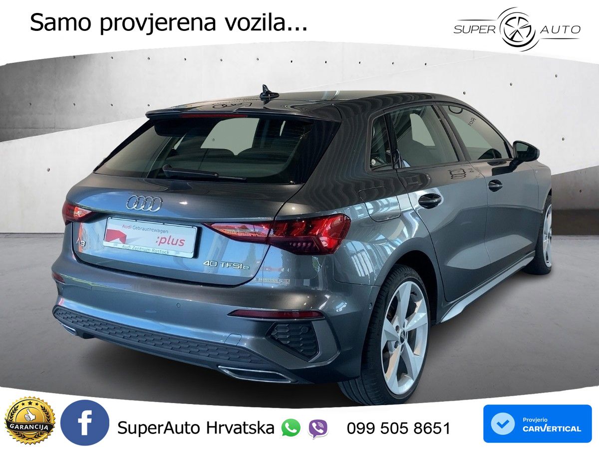 Audi A3 40 TFSIe (204 KS) S tronic S line LED+GR SJED+ACC
