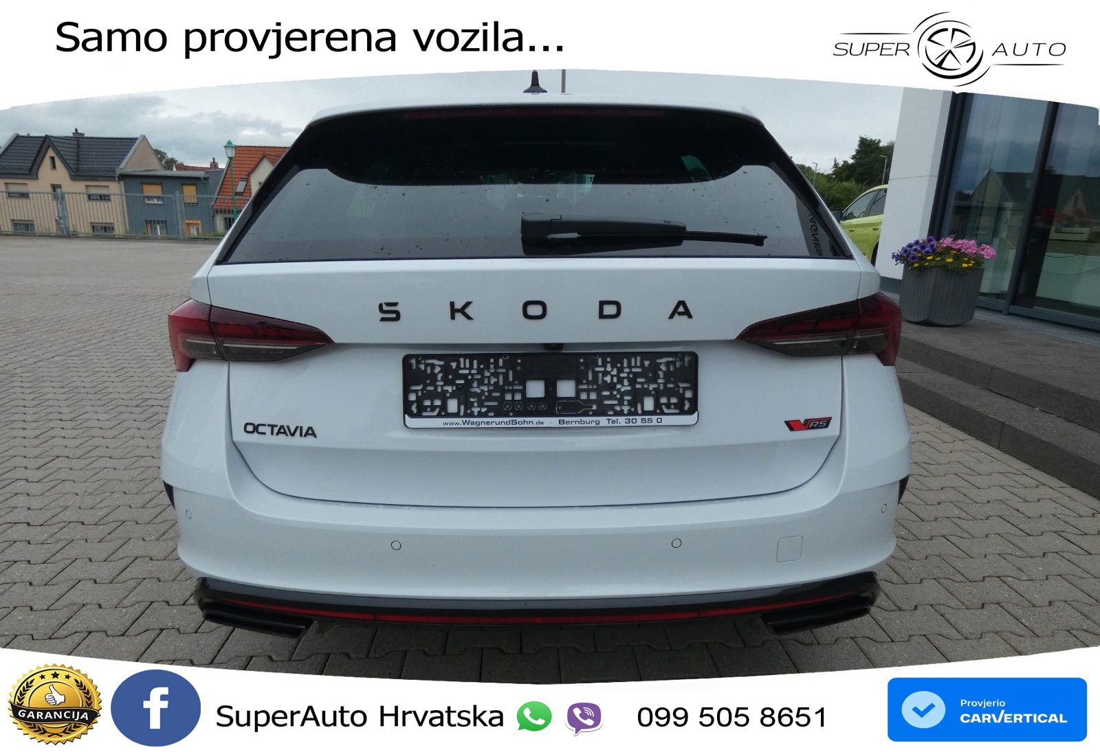 Škoda Octavia Combi RS 2.0 TSI (265 KS) DSG LED+GR SJED+ACC