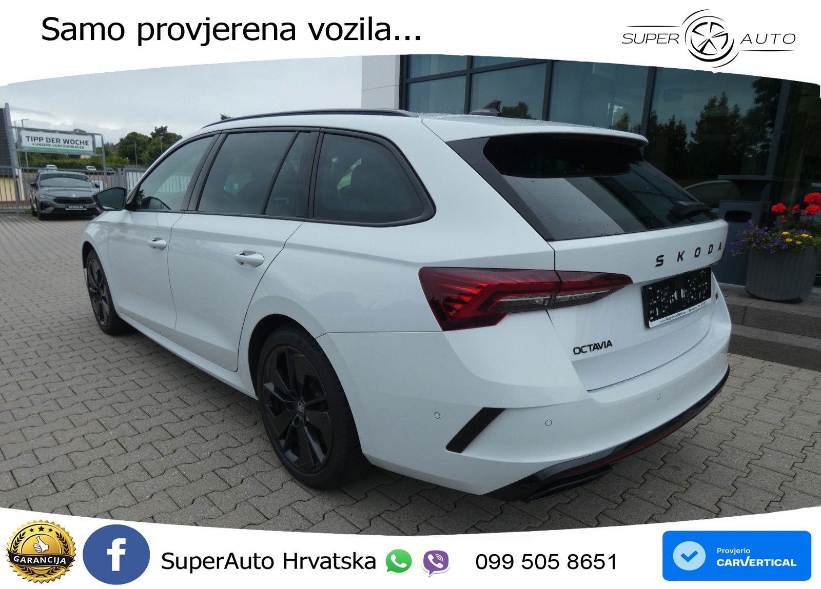 Škoda Octavia Combi RS 2.0 TSI (265 KS) DSG LED+GR SJED+ACC
