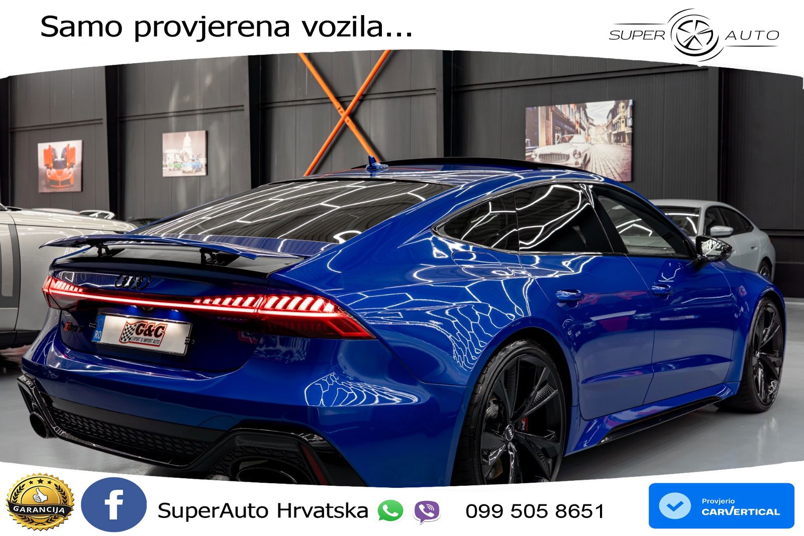 Audi RS7 4.0 TFSI V8 (600 KS) quattro tiptronic LED+GR SJED+ACC