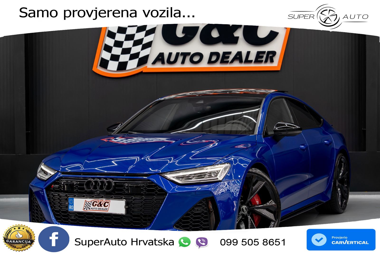 Audi RS7 4.0 TFSI V8 (600 KS) quattro tiptronic LED+GR SJED+ACC