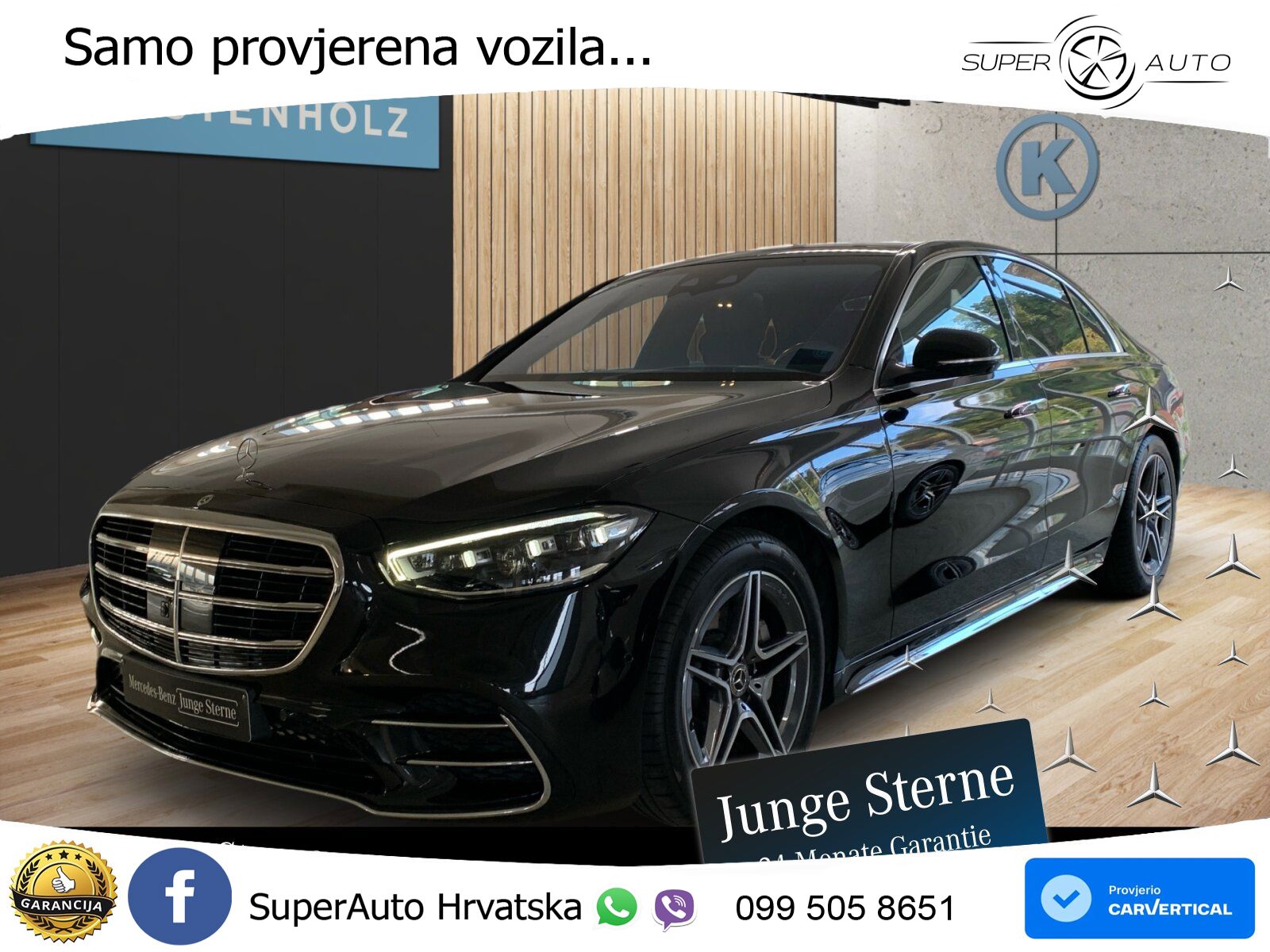 Mercedes S 450d (367 KS) EQ Boost 4MATIC 9G-TRONIC AMG ACC+HEAD+GR SJED+360+PANO