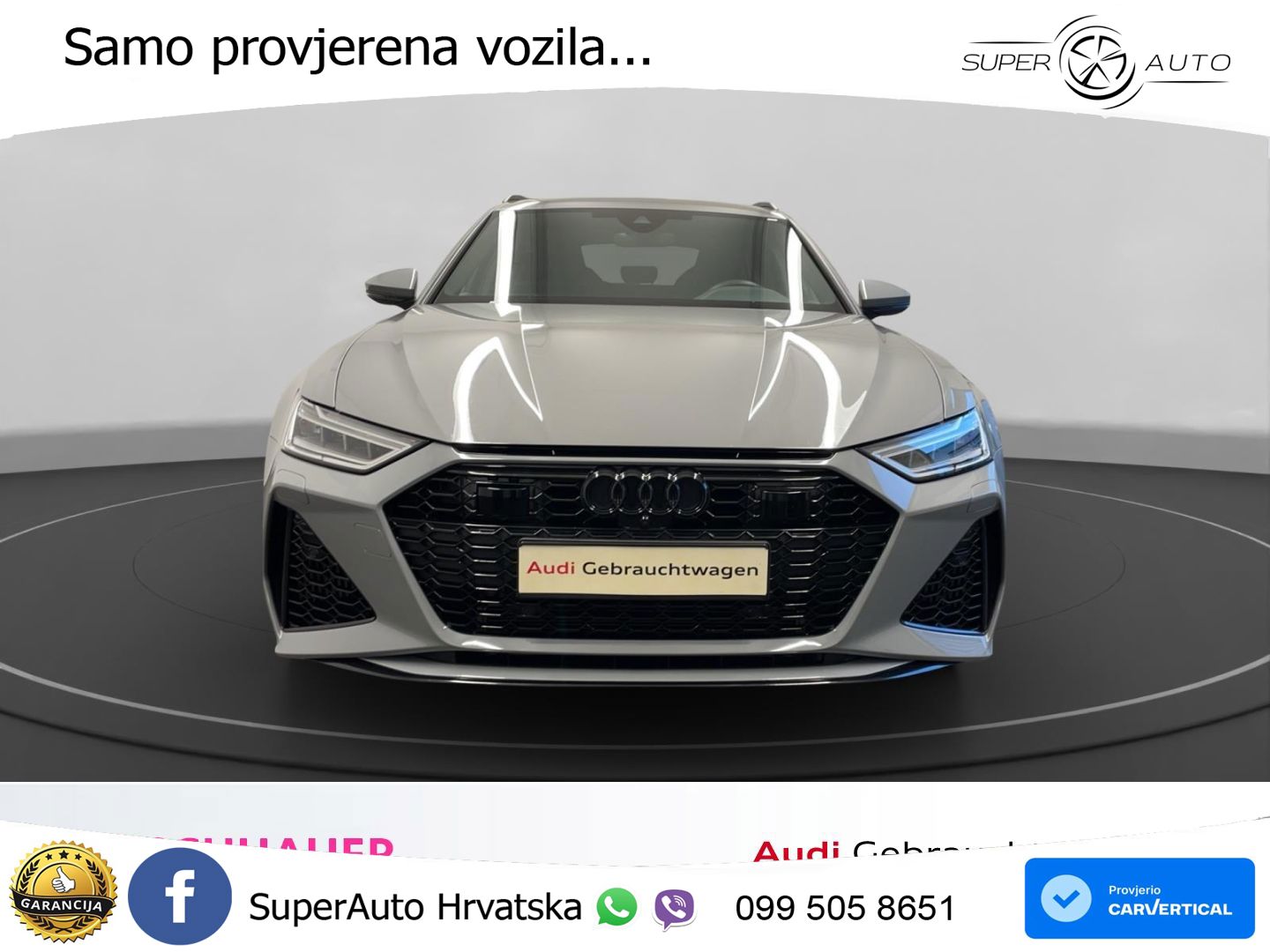 Audi RS6 Avant 4.0 TFSI V8 (600 KS) quattro Tiptronic ZRAČNI+ACC+GR SJED+KAM