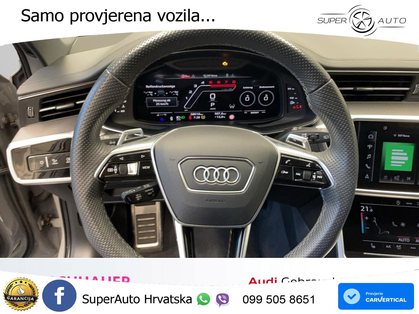 Audi RS6 Avant 4.0 TFSI V8 (600 KS) quattro Tiptronic ZRAČNI+ACC+GR SJED+KAM
