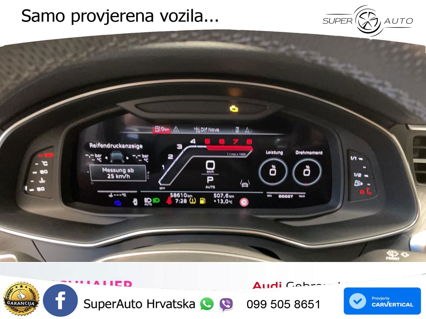 Audi RS6 Avant 4.0 TFSI V8 (600 KS) quattro Tiptronic ZRAČNI+ACC+GR SJED+KAM