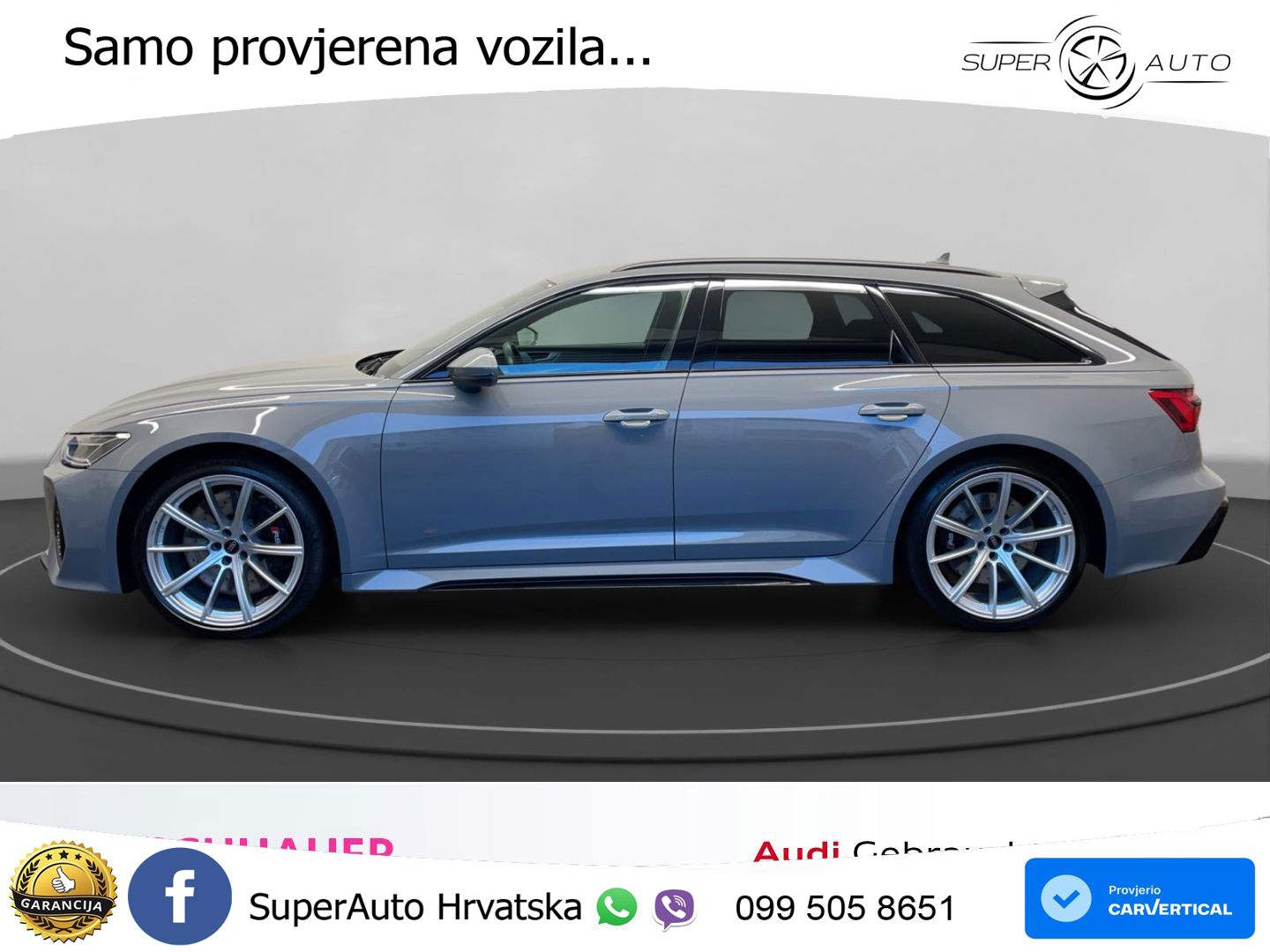 Audi RS6 Avant 4.0 TFSI V8 (600 KS) quattro Tiptronic ZRAČNI+ACC+GR SJED+KAM