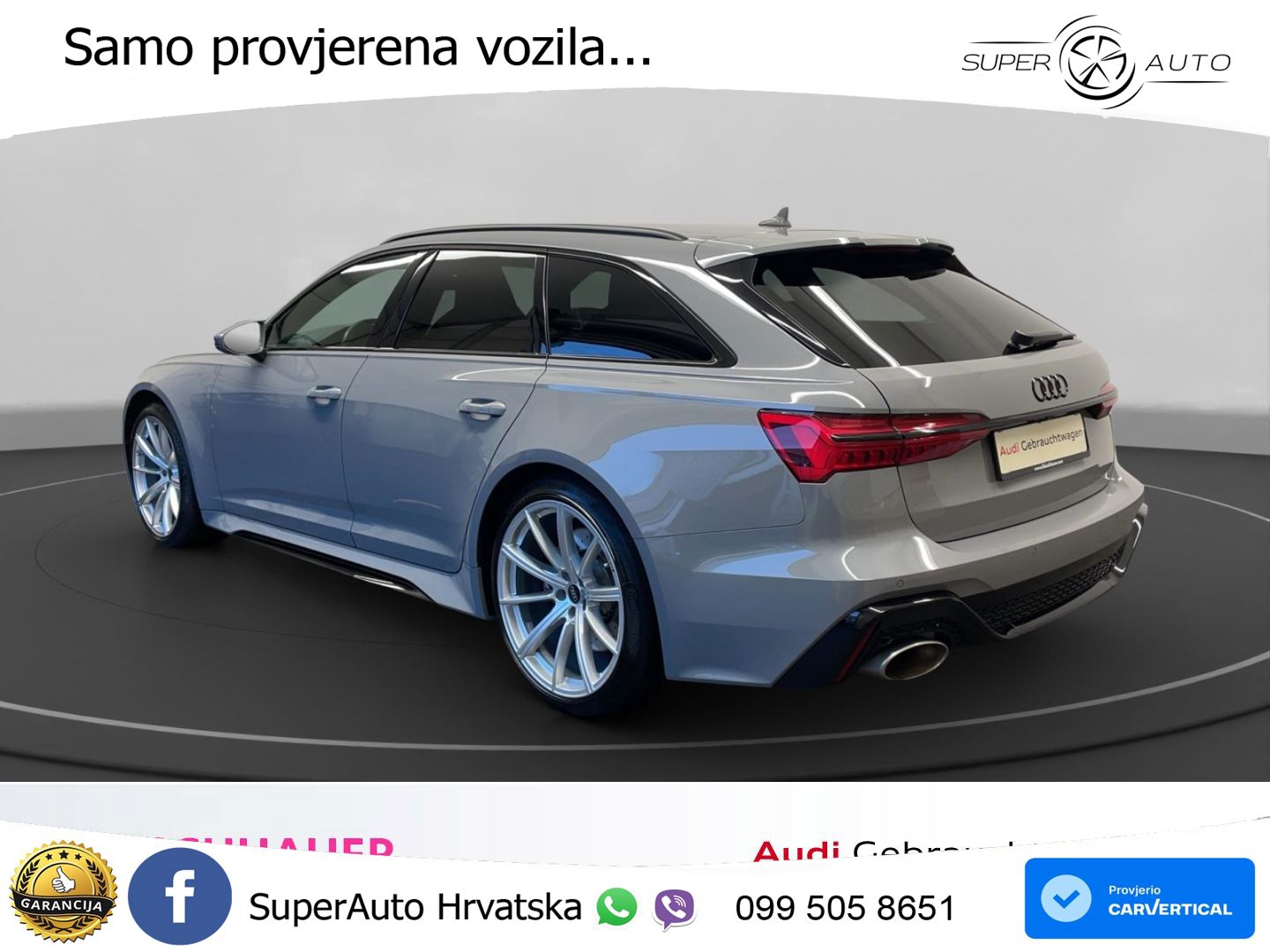 Audi RS6 Avant 4.0 TFSI V8 (600 KS) quattro Tiptronic ZRAČNI+ACC+GR SJED+KAM