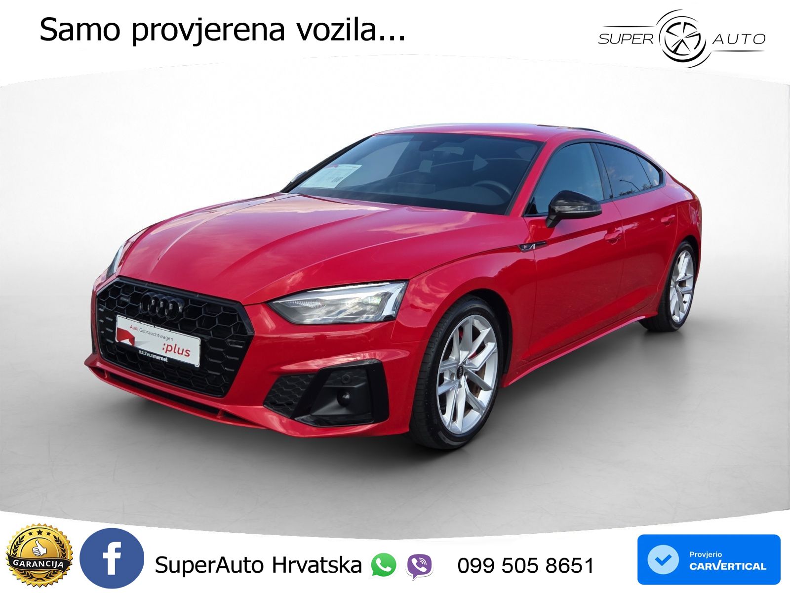 Audi A5 Sportback  40 TFSI (204 KS) quattro S tronic S line LED+GR SJED+ACC