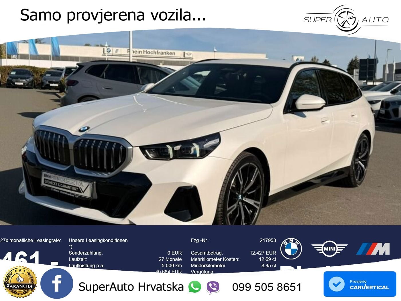 BMW 520d Touring (197 KS) xDrive Steptronic M Sport LED+GR SJED+ACC