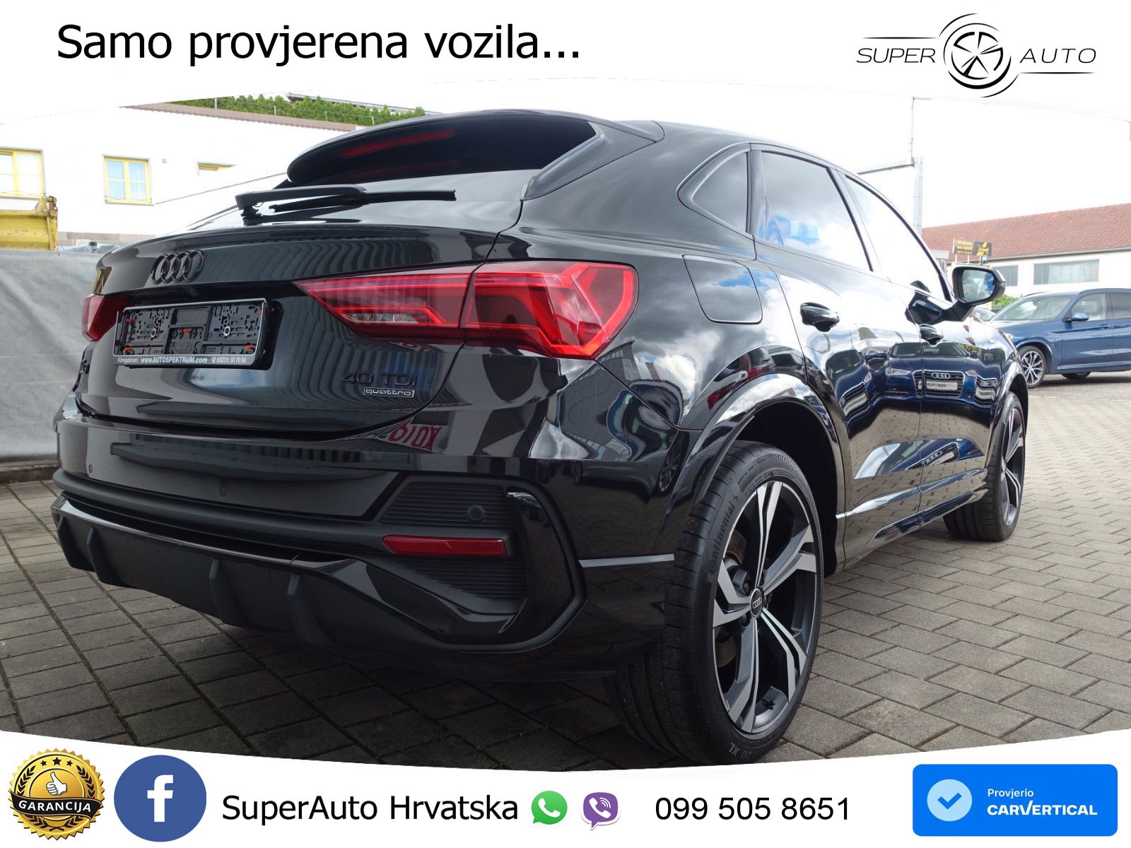 Audi Q3 Sportback 40 TDI (200 KS) quattro S tronic S line MATRIX+GR SJED+KAM
