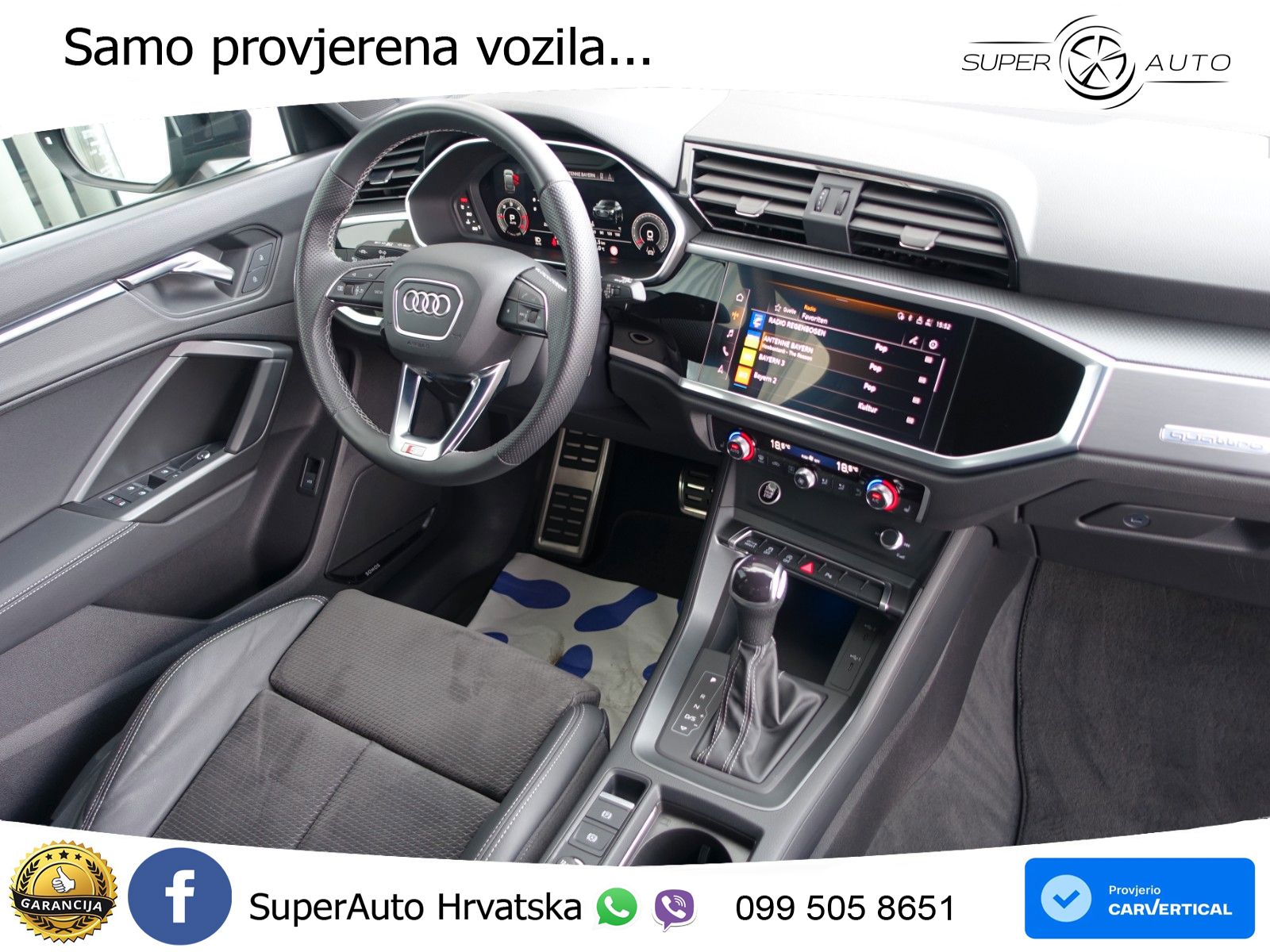 Audi Q3 Sportback 40 TDI (200 KS) quattro S tronic S line MATRIX+GR SJED+KAM