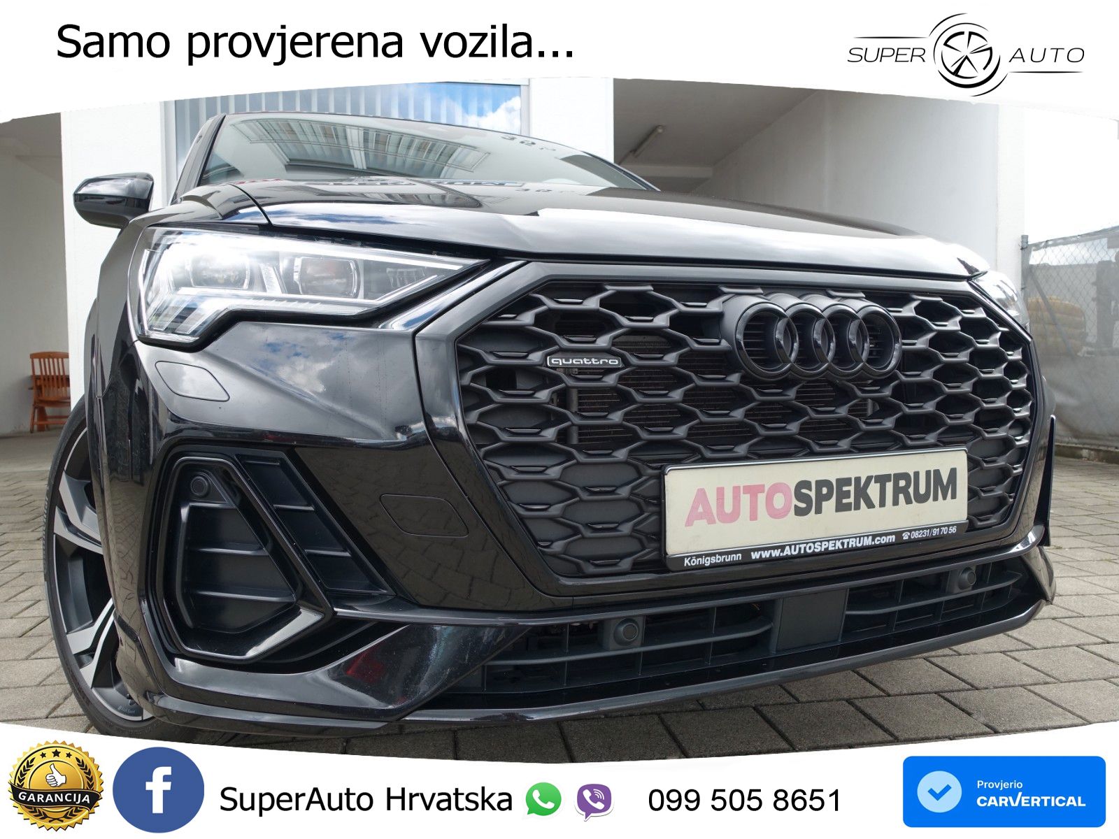 Audi Q3 Sportback 40 TDI (200 KS) quattro S tronic S line MATRIX+GR SJED+KAM