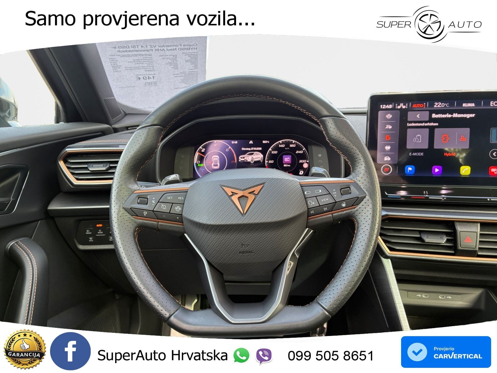 Cupra Formentor 1.4 TSI (245 KS) e-Hybrid DSG VZ LED+GR SJED+ACC