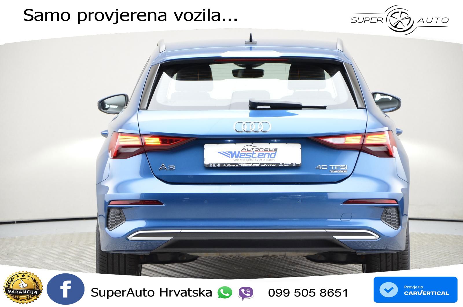 Audi A3 40 TFSI (190 KS) quattro S tronic