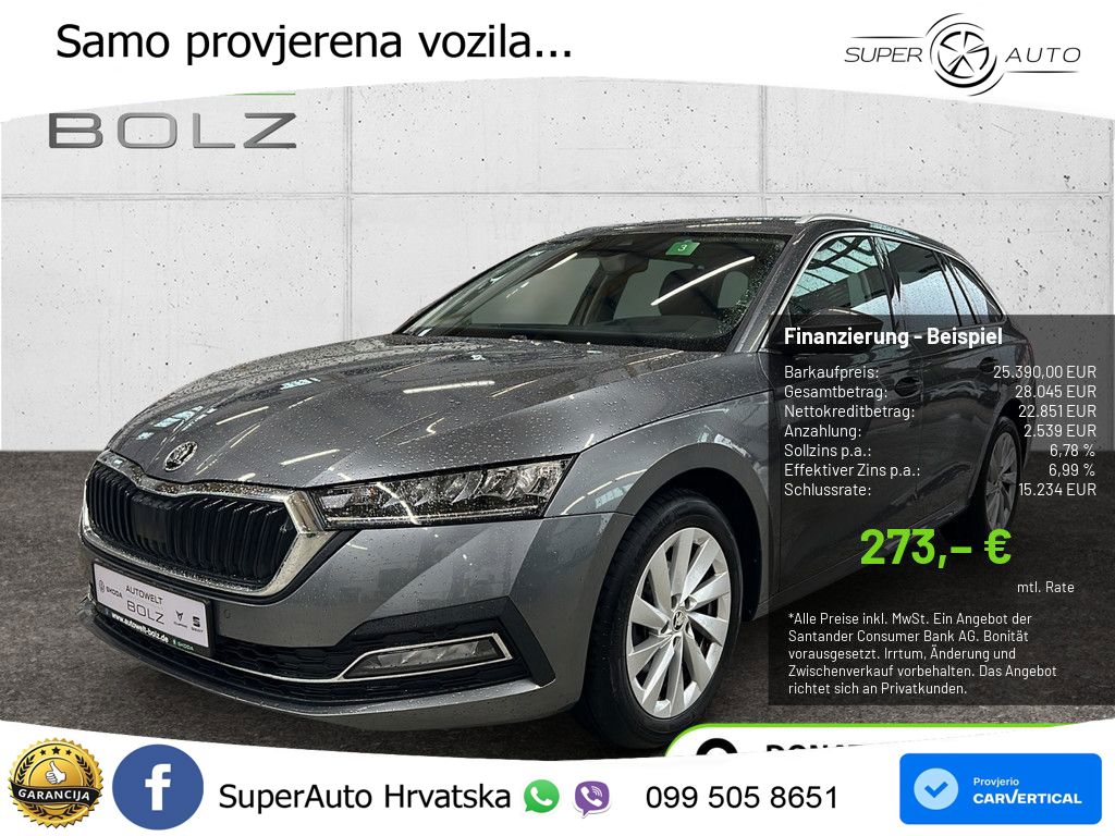 Škoda Octavia Combi 2.0 TDI (150 KS) DSG LED+GR SJED+ACC