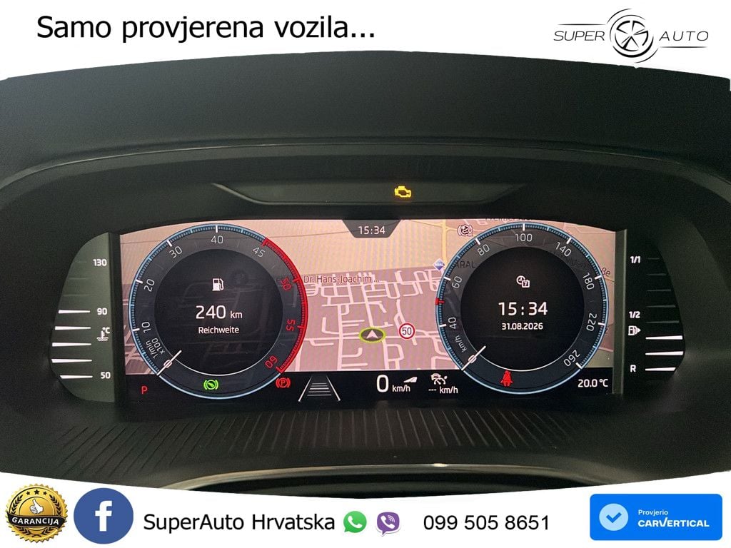 Škoda Octavia Combi 2.0 TDI (150 KS) DSG LED+GR SJED+ACC