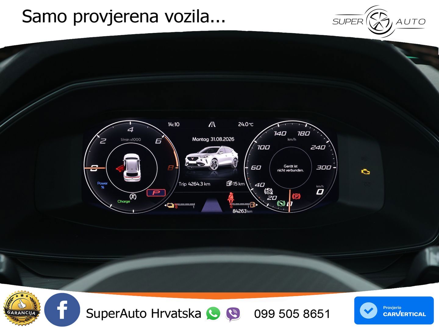 Cupra Formentor 1.4 TSI (245 KS) e-Hybrid DSG VZ LED+GR SJED+ACC