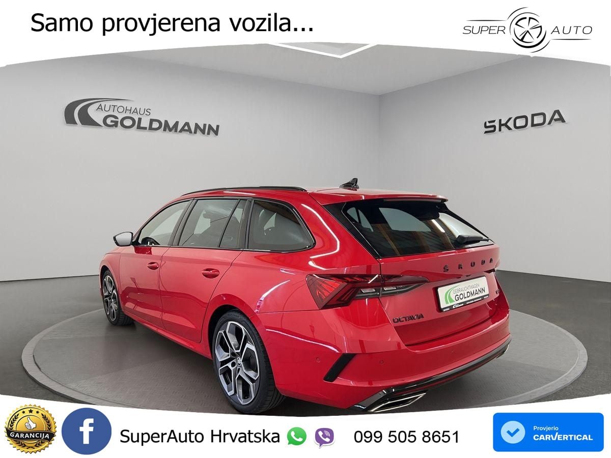 Škoda Octavia Combi RS 2.0 TDI (200 KS) DSG LED+GR SJED+ACC