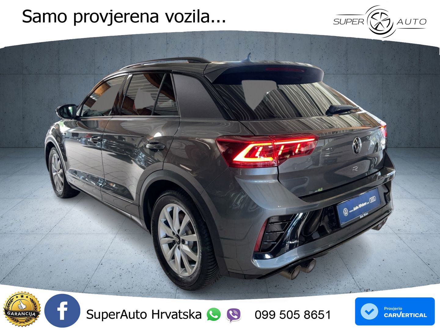 Volkswagen T-Roc I R 2.0 TSI (300 KS) OPF 4M DSG MATRIX+GR SJED+KAM