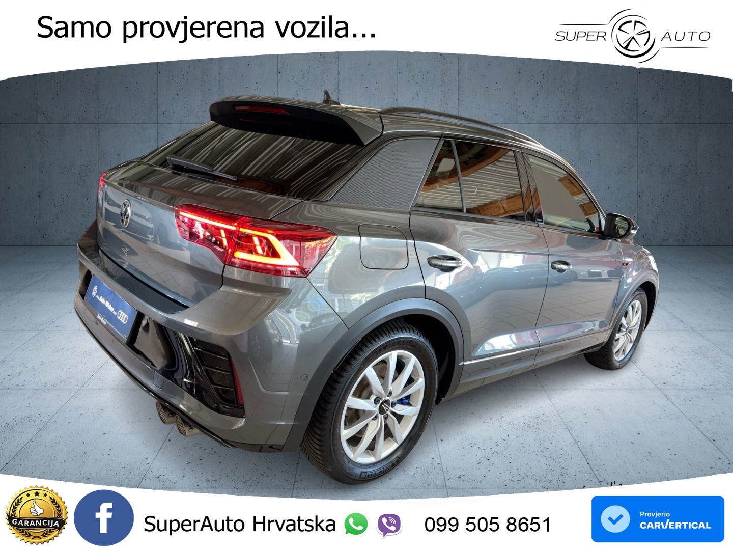 Volkswagen T-Roc I R 2.0 TSI (300 KS) OPF 4M DSG MATRIX+GR SJED+KAM