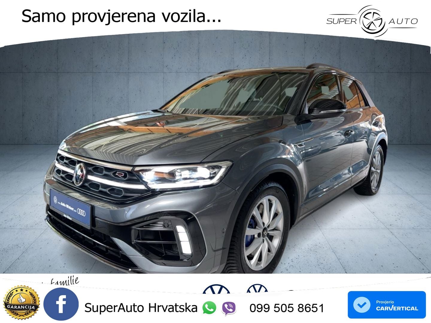 Volkswagen T-Roc I R 2.0 TSI (300 KS) OPF 4M DSG MATRIX+GR SJED+KAM