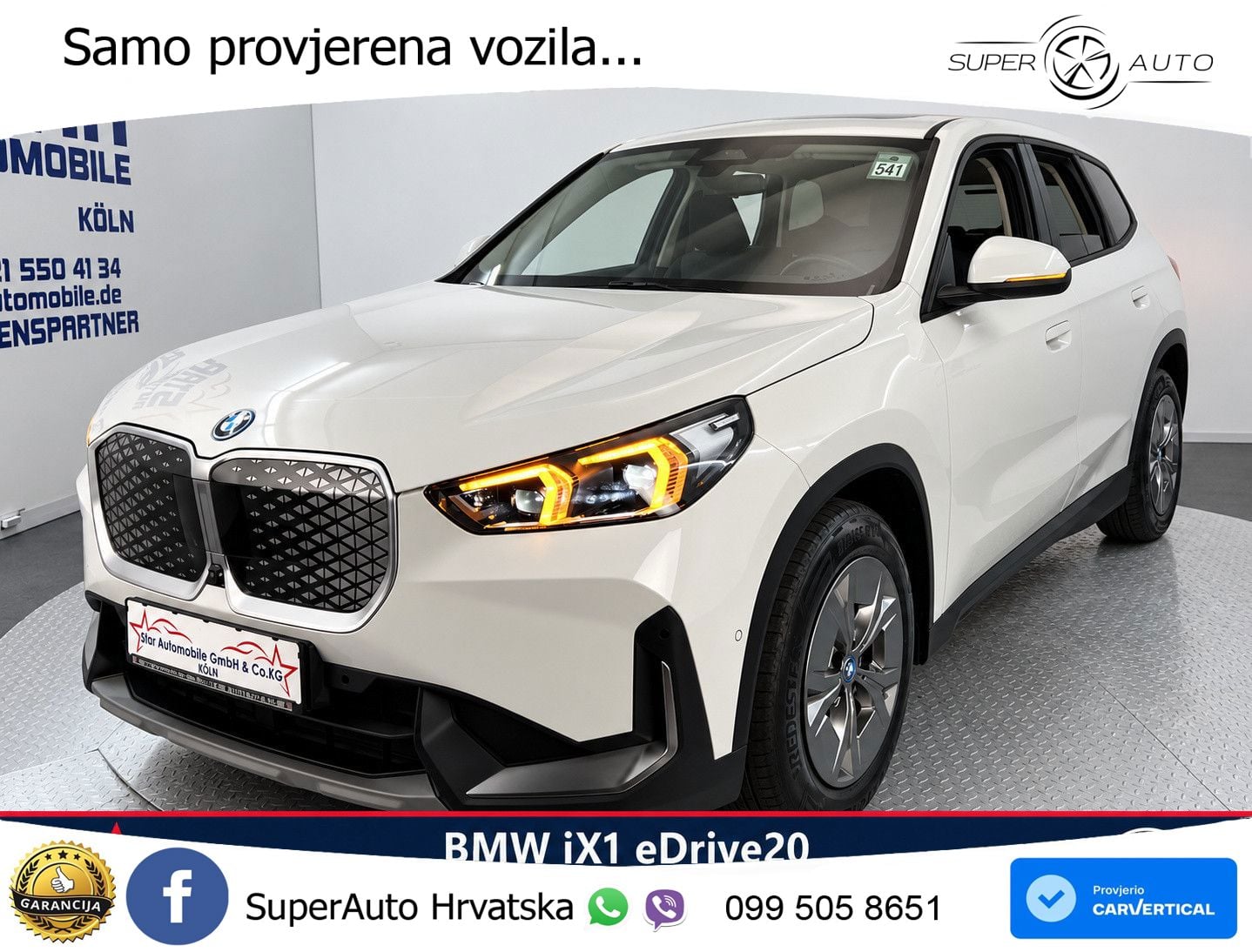 BMW iX1 66.5 kWh (204 KS) eDrive20 Innovationspaket LED+GR SJED+ACC