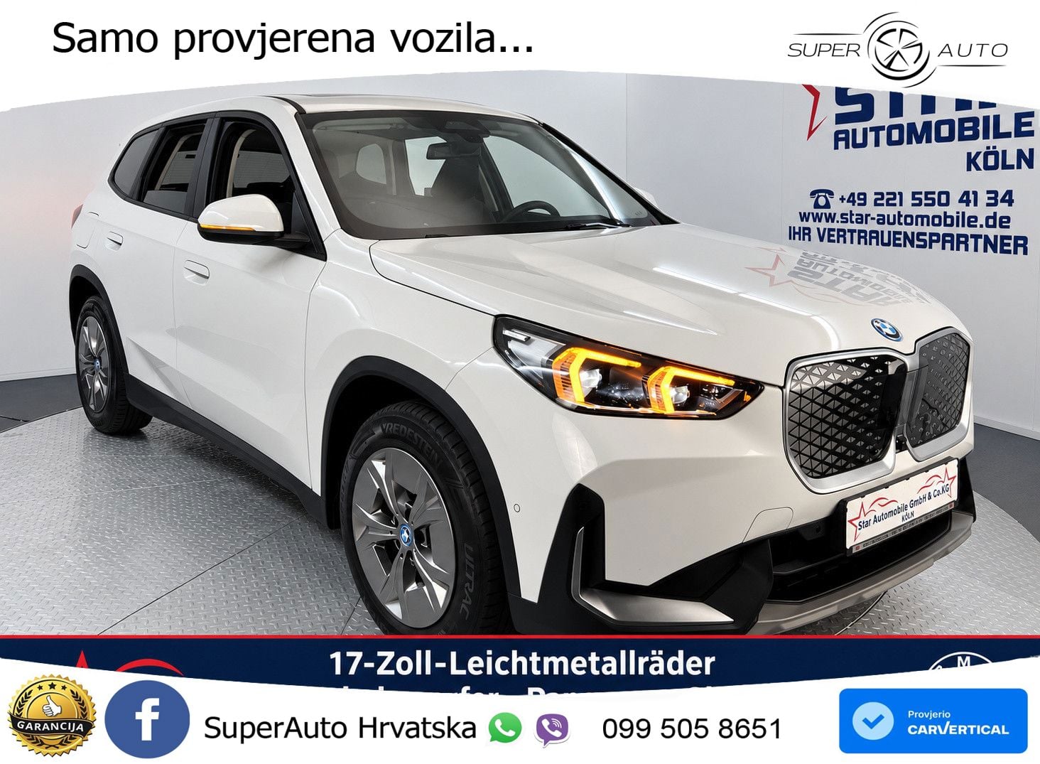 BMW iX1 66.5 kWh (204 KS) eDrive20 Innovationspaket LED+GR SJED+ACC