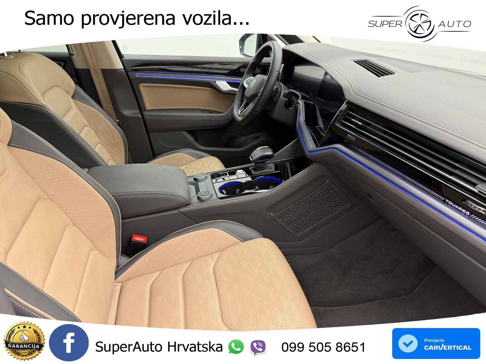 Volkswagen Touareg 3.0 V6 TDI (286 KS) 4MOTION Tiptronic ZRAČNI+ACC+GR SJED+KAM+PANO