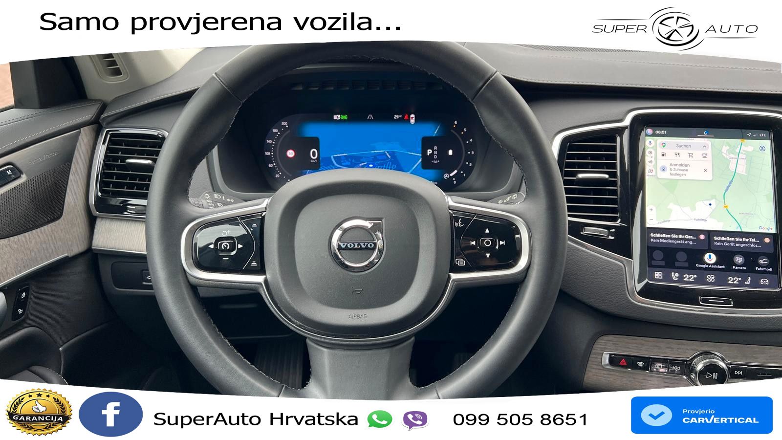 Volvo XC90 2.0 B5 Diesel AWD Automatic ZRAČNI+ACC+4xGR SJED+360