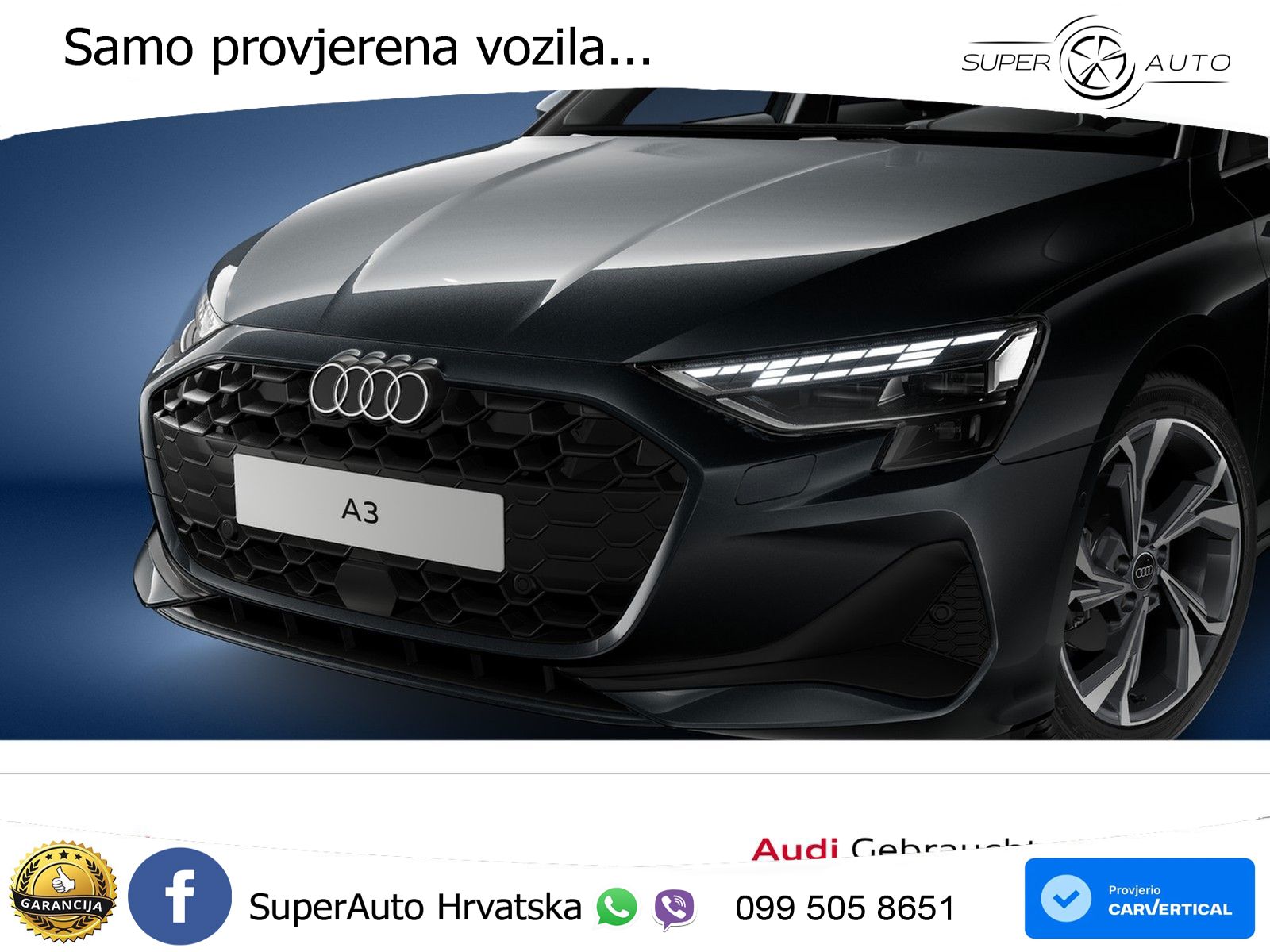 Audi A3 35 TFSI (150 KS) LED+GR SJED+ACC