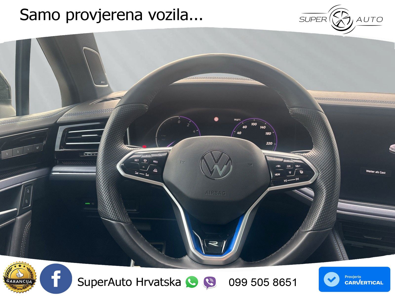 Volkswagen Touareg R 3.0 V6 TFSI (462 KS) 4MOTION Tiptronic ACC+HEAD+4xGR SJED+360+PANO
