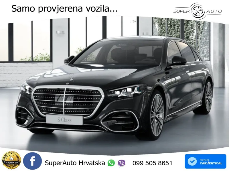 Mercedes S 450d (367 KS) EQ Boost 4MATIC 9G-TRONIC AMG ZRAČNI+ACC+GR SJED+KAM+PANO