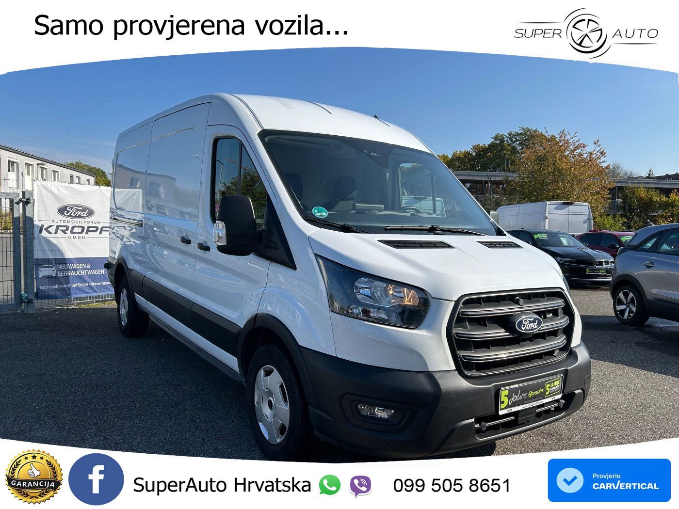Ford Transit 350 L3H2 Trend KLIMAAUT*SPUR*CARPLAY*CAM 131 KS