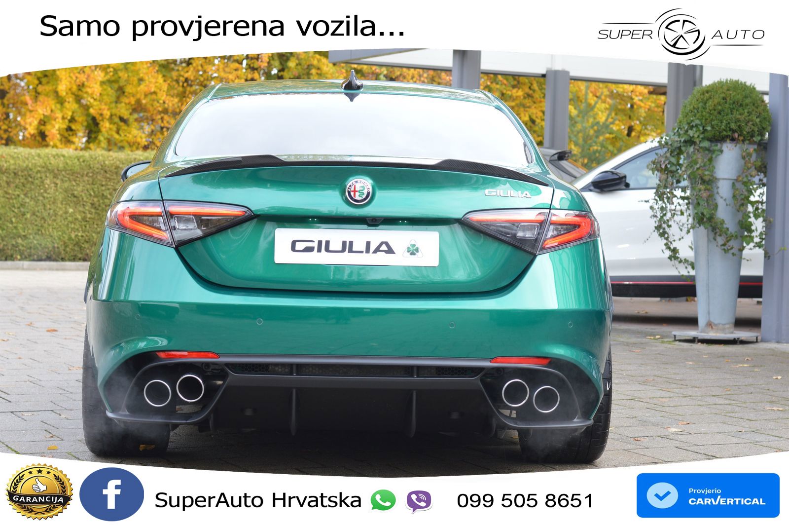 Alfa Romeo Giulia Quadrifoglio 2.9 V6 Bi-Turbo (520 KS) Automatic LED+GR SJED+ACC