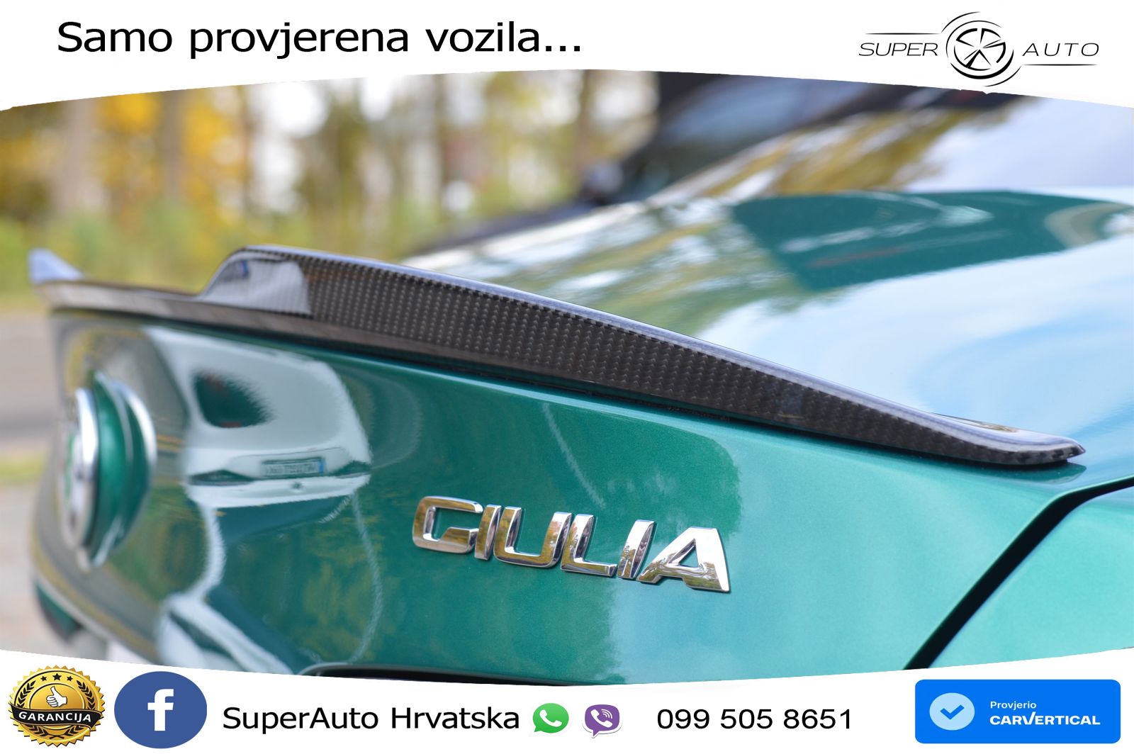 Alfa Romeo Giulia Quadrifoglio 2.9 V6 Bi-Turbo (520 KS) Automatic LED+GR SJED+ACC