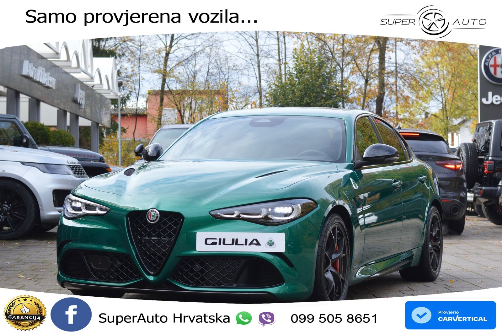 Alfa Romeo Giulia Quadrifoglio 2.9 V6 Bi-Turbo (520 KS) Automatic LED+GR SJED+ACC