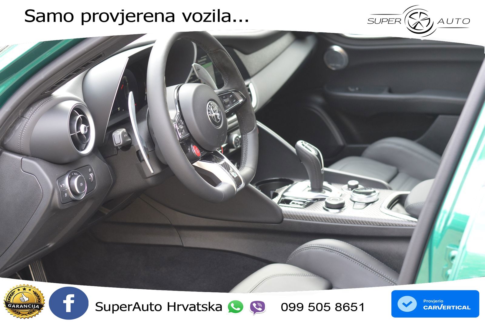 Alfa Romeo Giulia Quadrifoglio 2.9 V6 Bi-Turbo (520 KS) Automatic LED+GR SJED+ACC