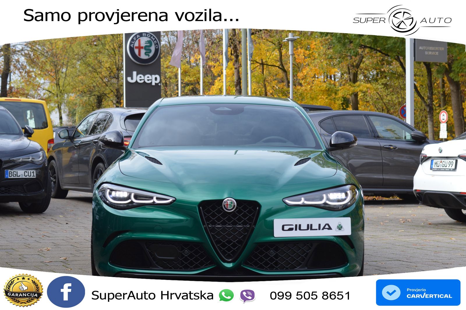 Alfa Romeo Giulia Quadrifoglio 2.9 V6 Bi-Turbo (520 KS) Automatic LED+GR SJED+ACC