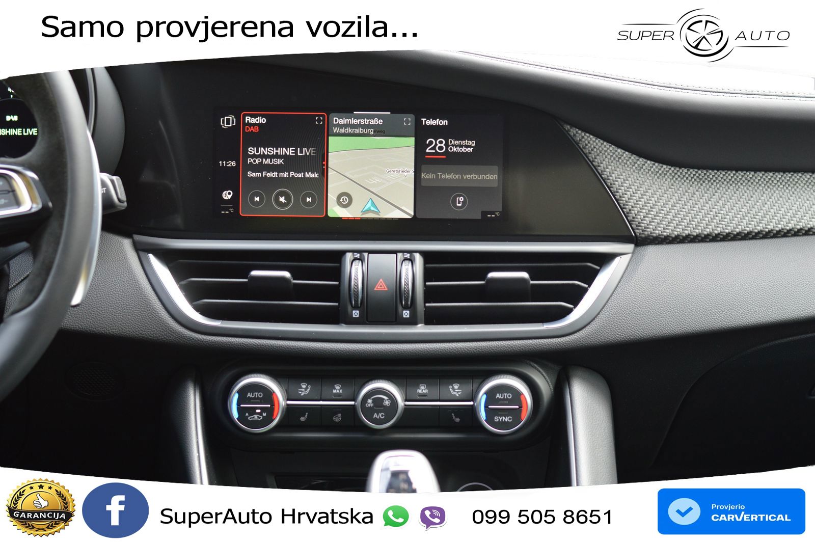 Alfa Romeo Giulia Quadrifoglio 2.9 V6 Bi-Turbo (520 KS) Automatic LED+GR SJED+ACC