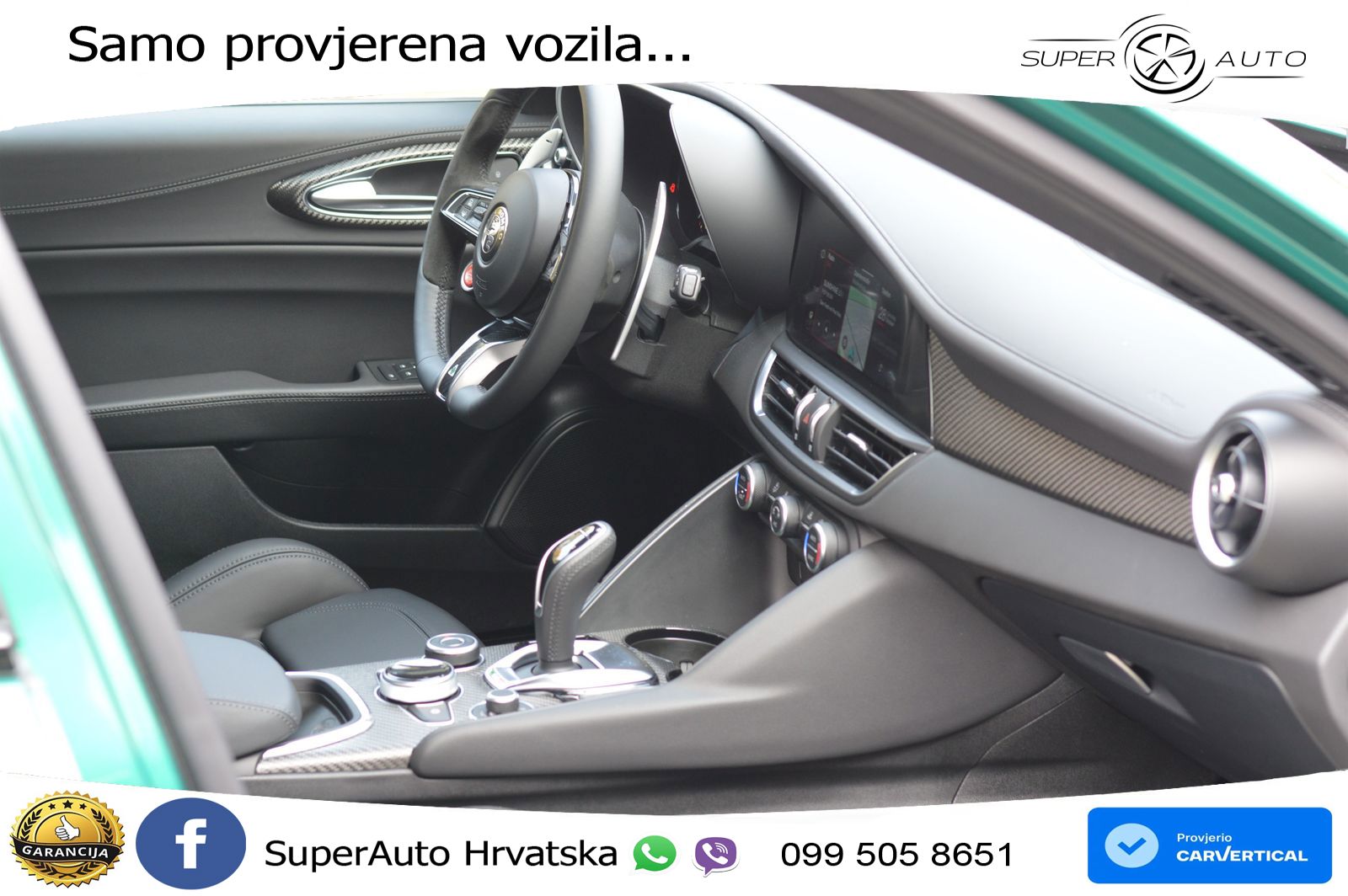 Alfa Romeo Giulia Quadrifoglio 2.9 V6 Bi-Turbo (520 KS) Automatic LED+GR SJED+ACC