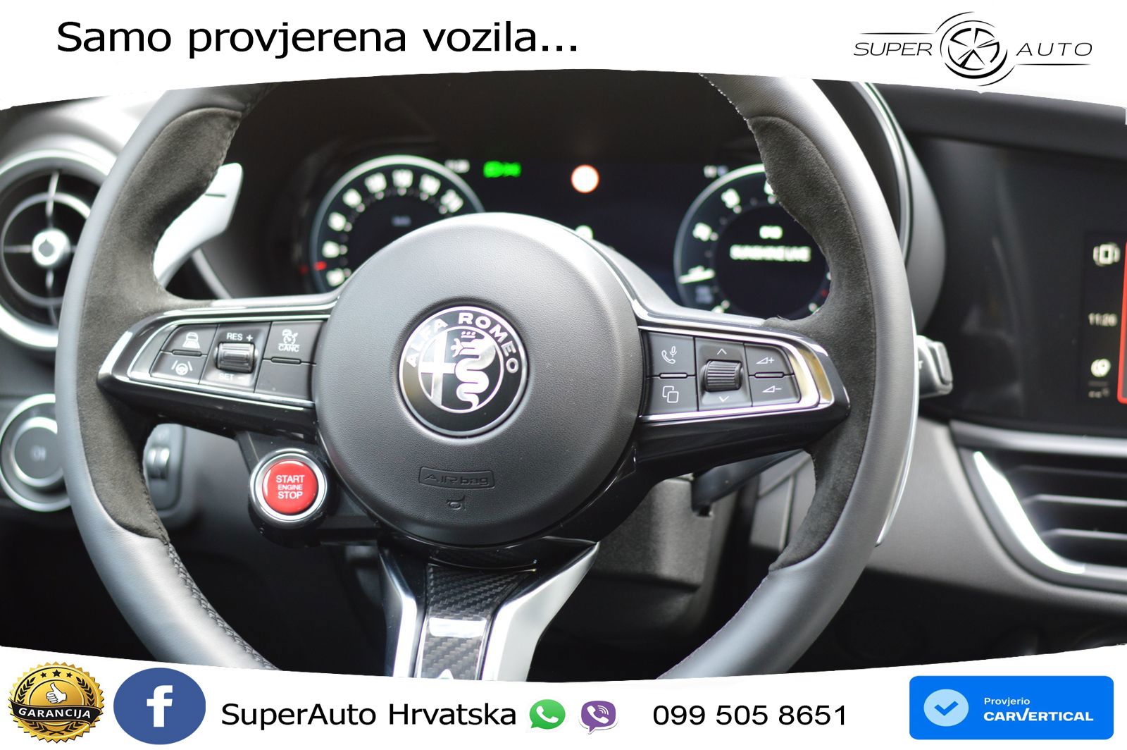 Alfa Romeo Giulia Quadrifoglio 2.9 V6 Bi-Turbo (520 KS) Automatic LED+GR SJED+ACC