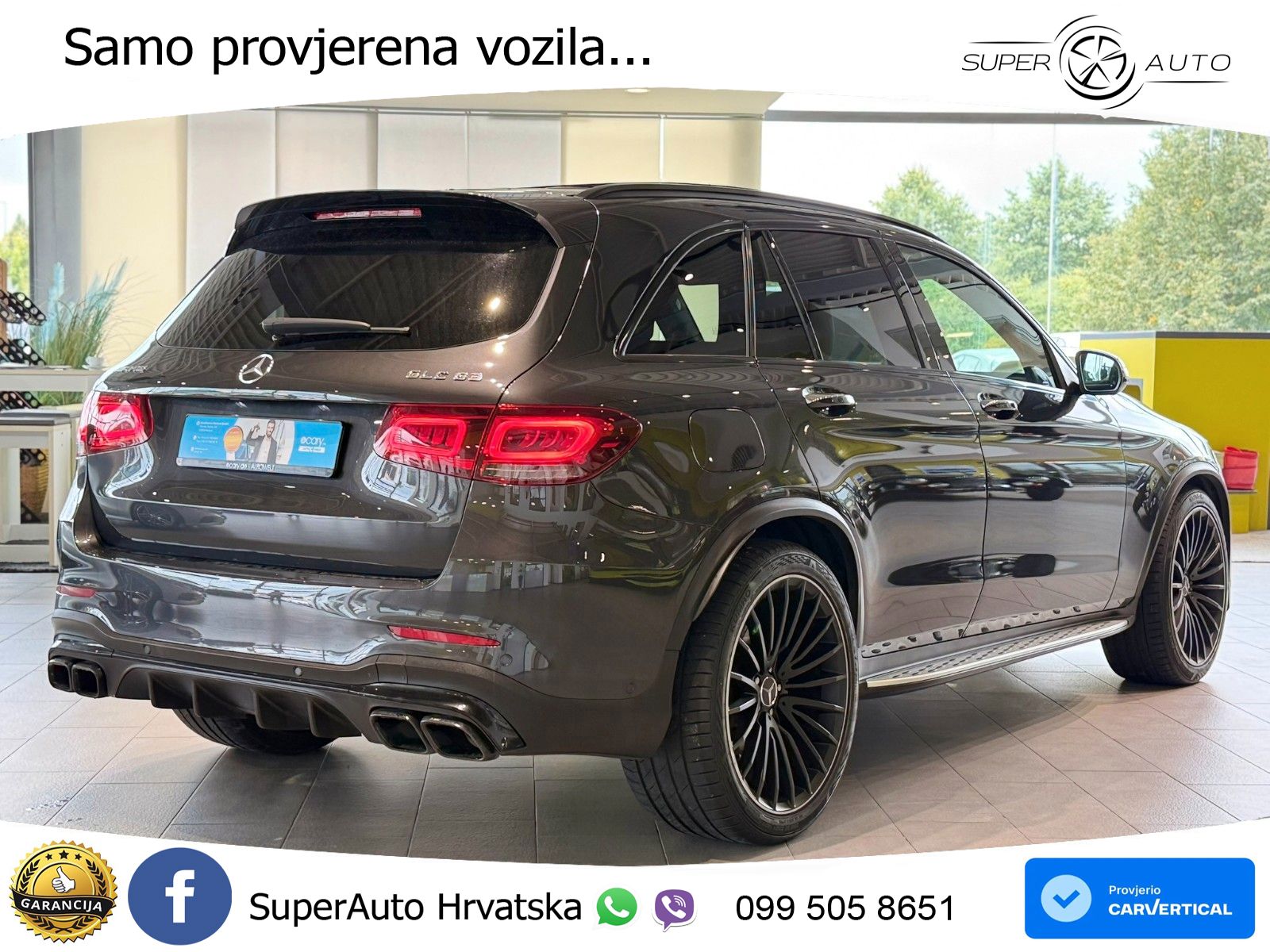 Mercedes AMG GLC 63 V8 (476 KS) 4MATIC+ MCT LED+GR SJED+ACC