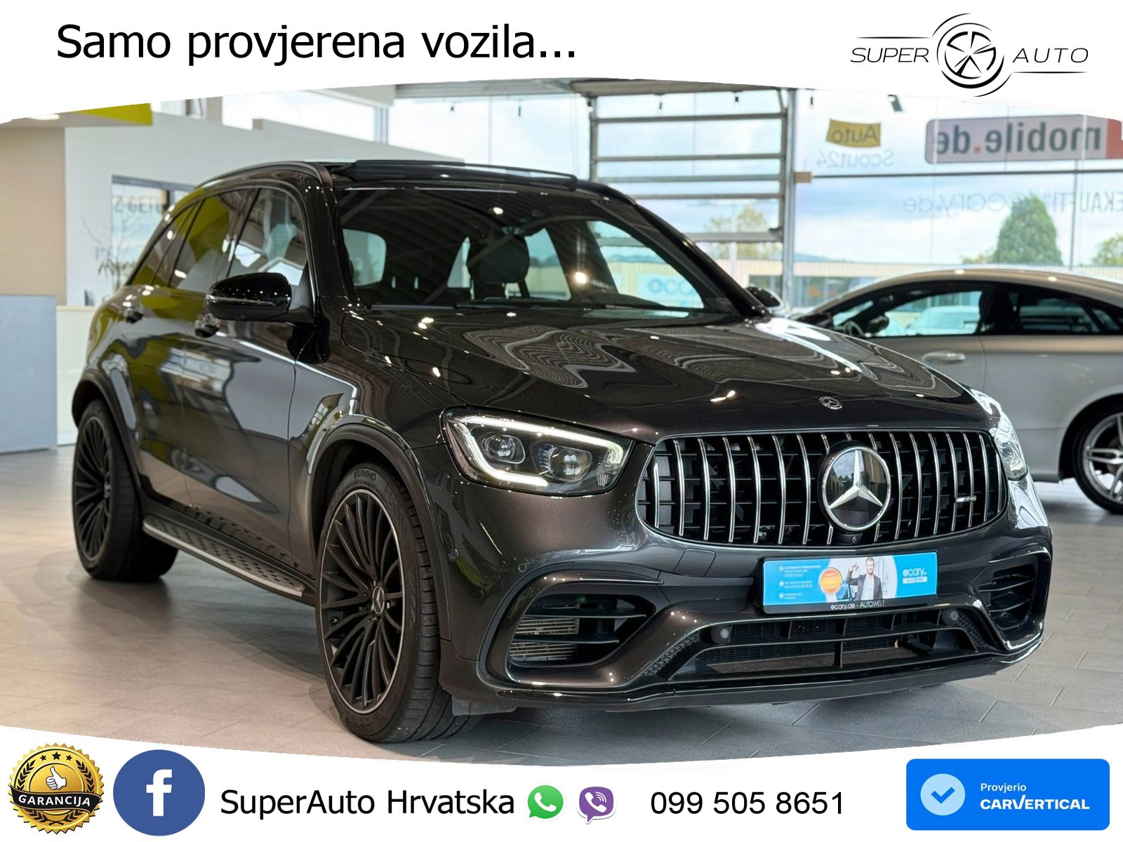 Mercedes AMG GLC 63 V8 (476 KS) 4MATIC+ MCT LED+GR SJED+ACC