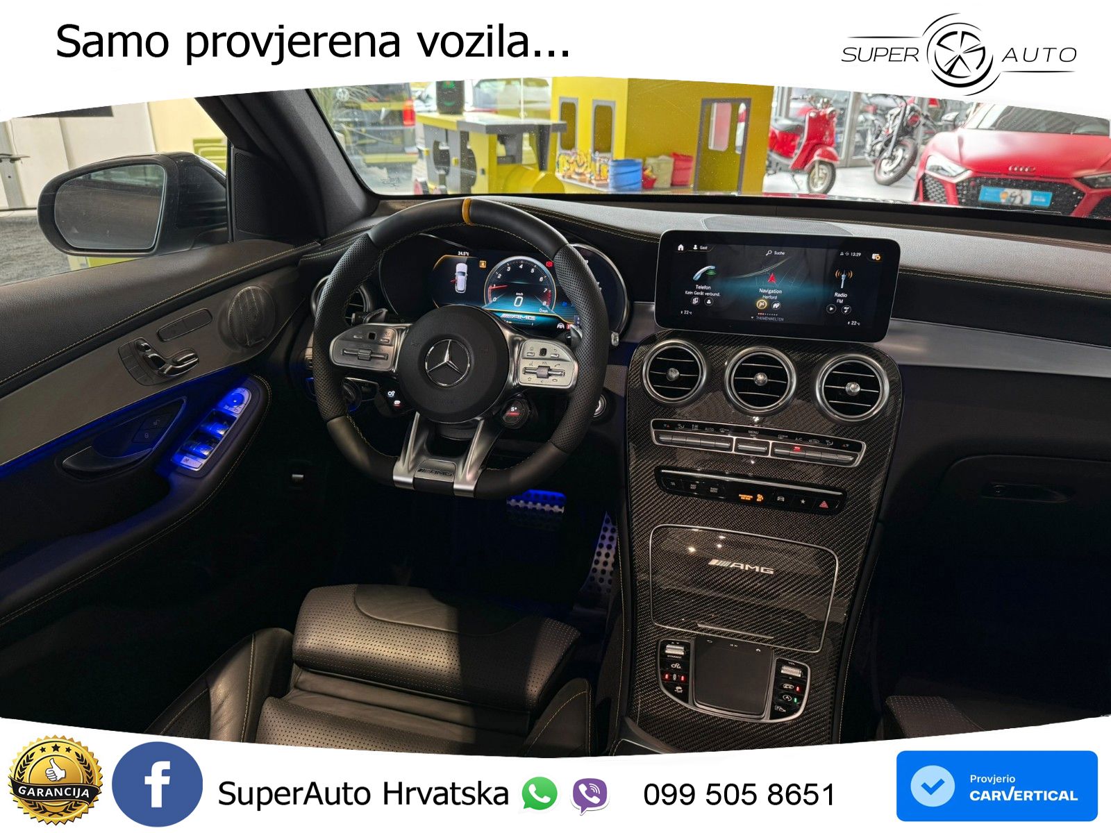Mercedes AMG GLC 63 V8 (476 KS) 4MATIC+ MCT LED+GR SJED+ACC
