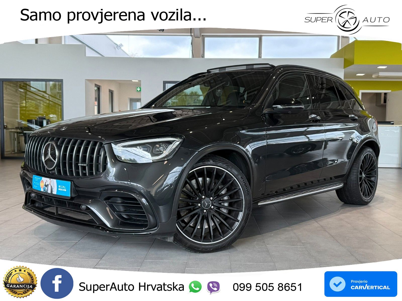 Mercedes AMG GLC 63 V8 (476 KS) 4MATIC+ MCT LED+GR SJED+ACC