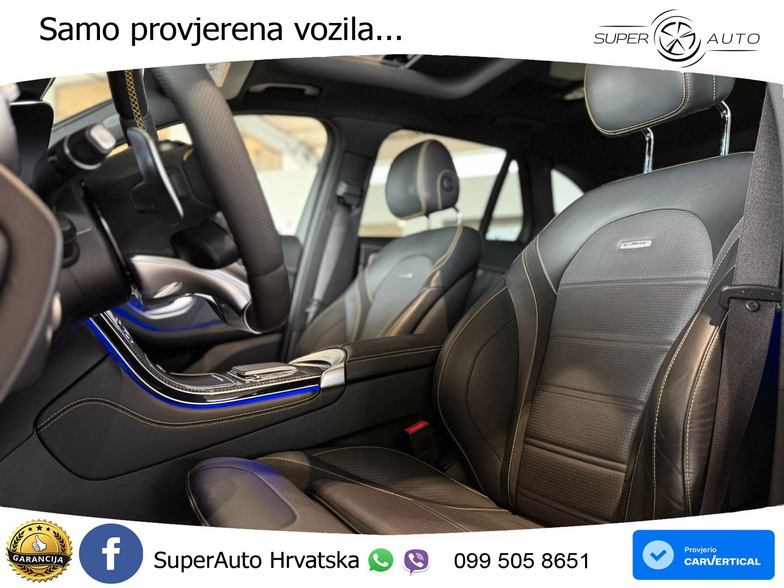 Mercedes AMG GLC 63 V8 (476 KS) 4MATIC+ MCT LED+GR SJED+ACC
