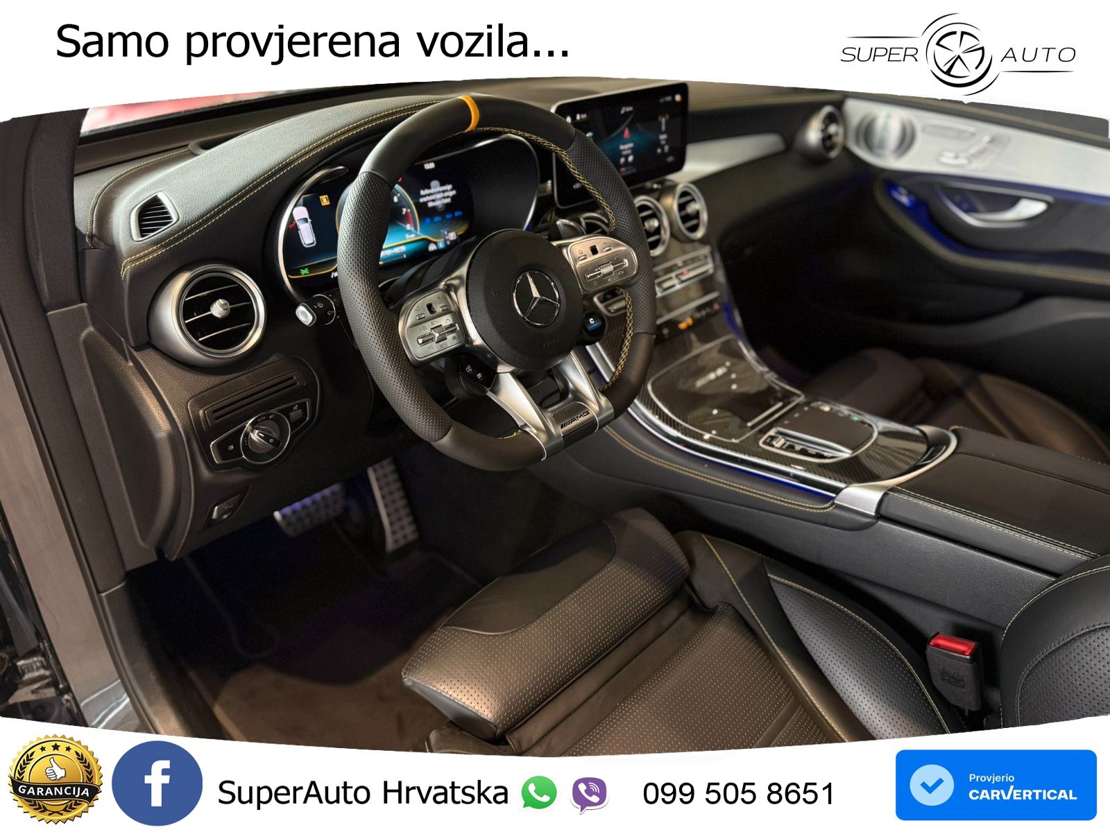 Mercedes AMG GLC 63 V8 (476 KS) 4MATIC+ MCT LED+GR SJED+ACC