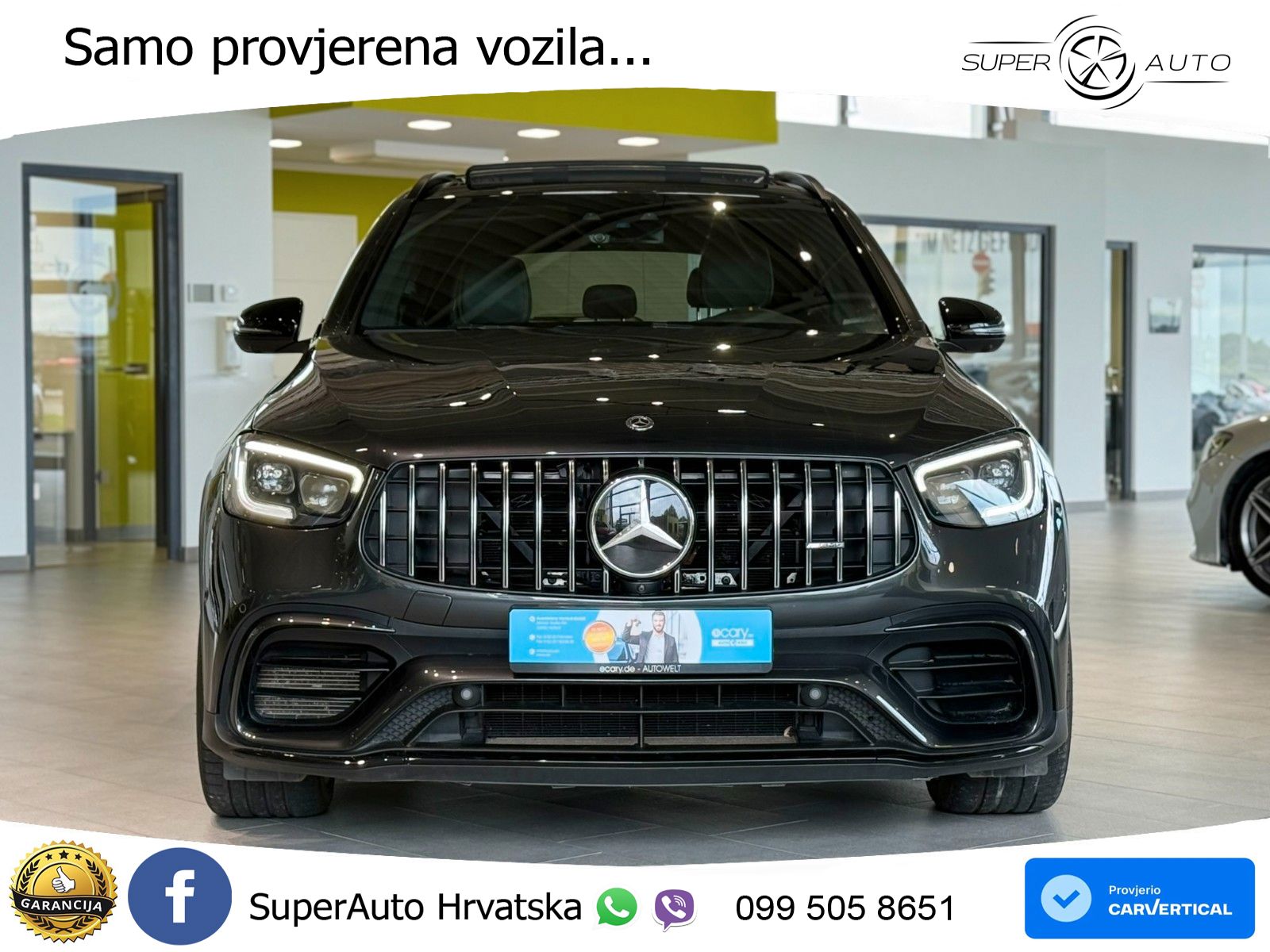 Mercedes AMG GLC 63 V8 (476 KS) 4MATIC+ MCT LED+GR SJED+ACC
